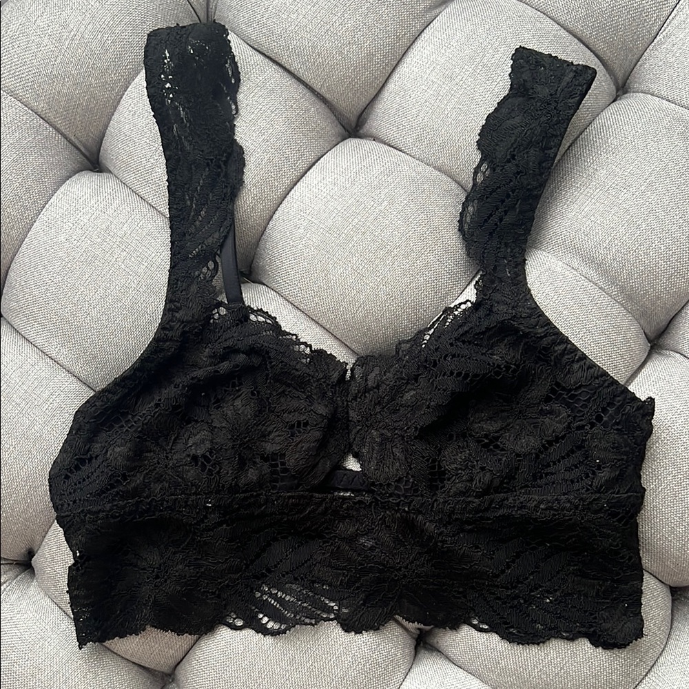 Aerie Black Lace Bralette Size XS